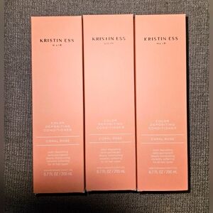 Kristin ESS Hair Color Depositing Conditioner Coral Rose 6.7oz ( Lot of 3 )